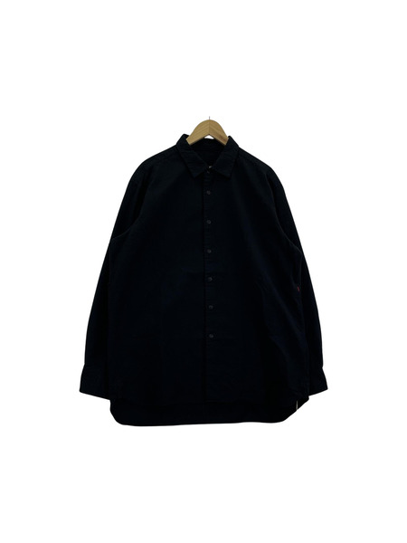 CASEY-CASEY 長袖シャツ BIG RACCOURCIE SHIRT L ブラック[値下]