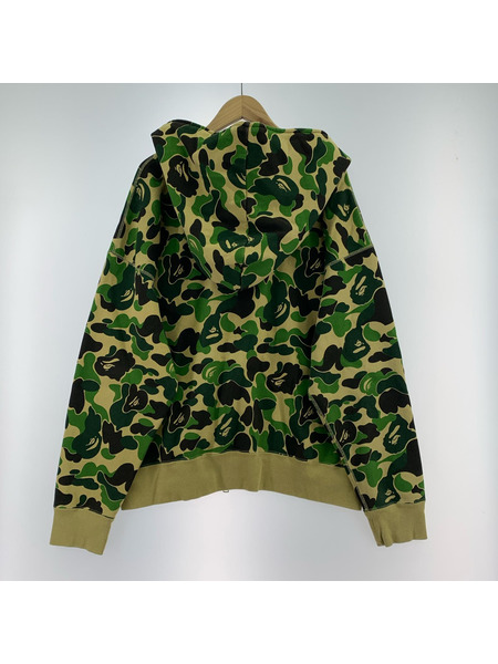 A BATHING APE パーカー(ジップアップ) Camo Full Zip Hoodie(M)GRN