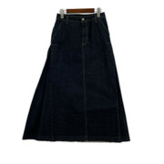 Munich ロングスカート カットオフ デニムマキシ