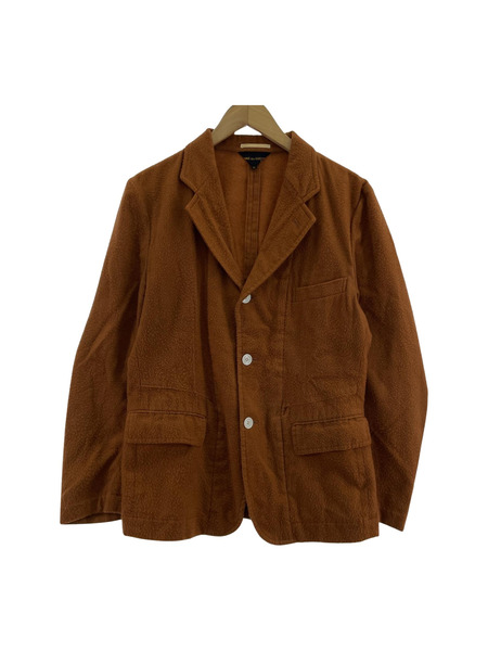COMME des GARCONS 起毛 テーラードジャケット M レンガ GJ COMME des GARCONS 起毛 テーラードジャケット M レンガ GJ