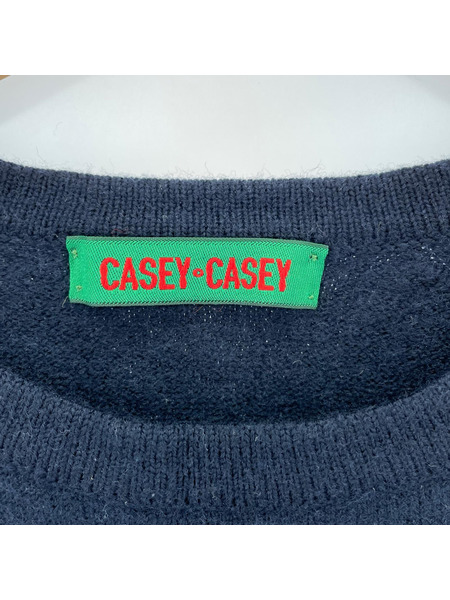 CASEY-CASEY ニット・セーター クルーネックニット ネイビー