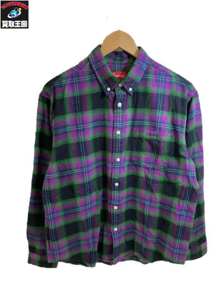 22SS Supreme Brushed Plaid Flannel Shirt (S) CHECK[値下]｜商品番号