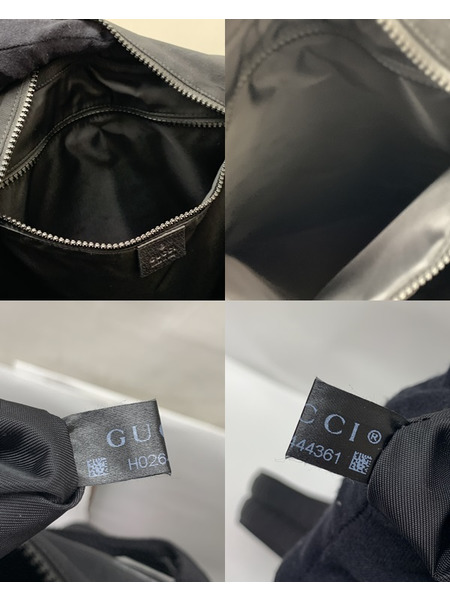 GUCCI インターロッキングG バックパック BLK 536724 本体のみ グッチ GG スパンコール うさぎ リュックサック 