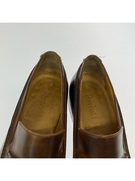 シューズ Berluti デザインレザーローファー