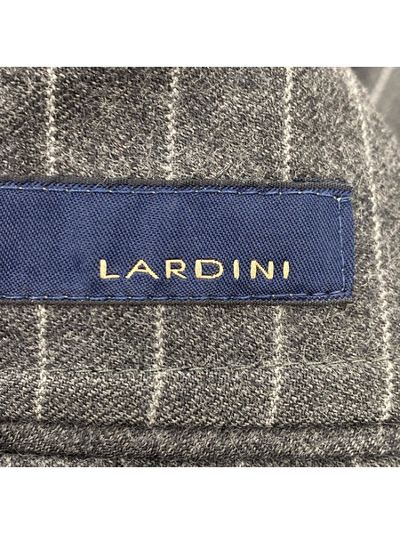 LARDINI ウール ストライプ セットアップスーツ 44 グレー