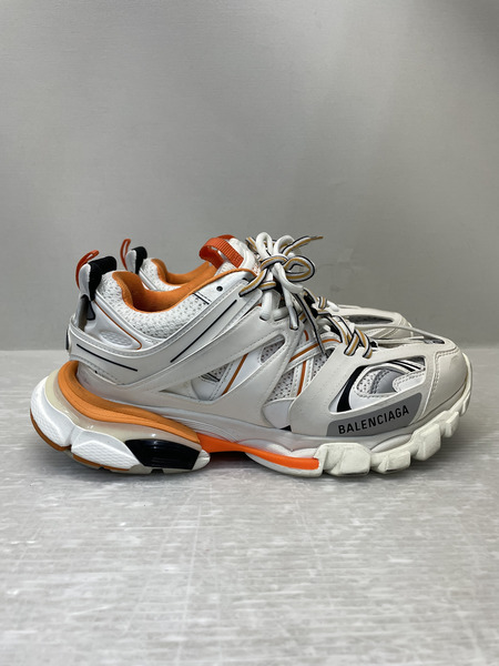 BALENCIAGA TRACK TRAINER ダッドスニーカー 26.5cm ホワイト×オレンジ 542023
