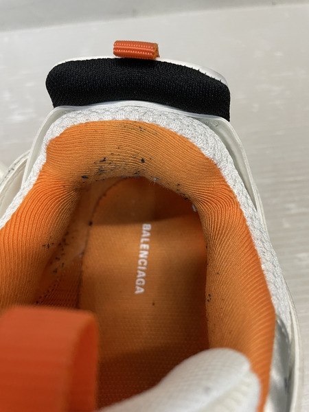 BALENCIAGA TRACK TRAINER ダッドスニーカー 26.5cm ホワイト×オレンジ 542023