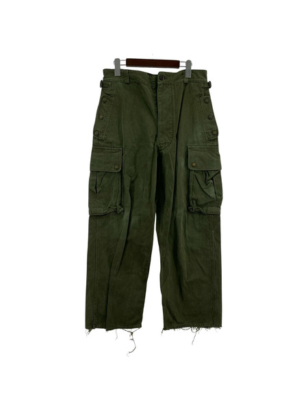 OLD・VINTAGE パンツ 60s フランス軍 HBT ヘリンボーン M47 (W32)