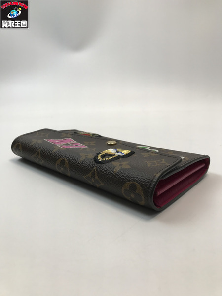 LOUIS VUITTON ルイヴィトン LV M63318 ポルトフォイユサラ モノグラム パッチーズ コレクション ロングウォレット 長サイフ