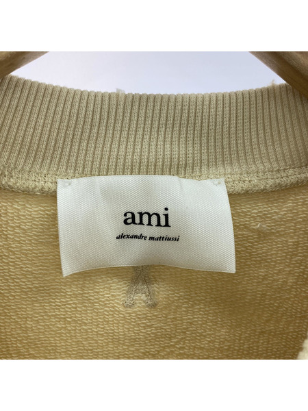 AMI paris スウェット・トレーナー FADE OUT SWEATSHIRT XS ベージュ