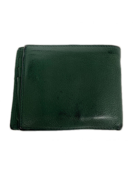 IL BISONTE コンパクトウォレット 二ツ折リ財布 グリーン