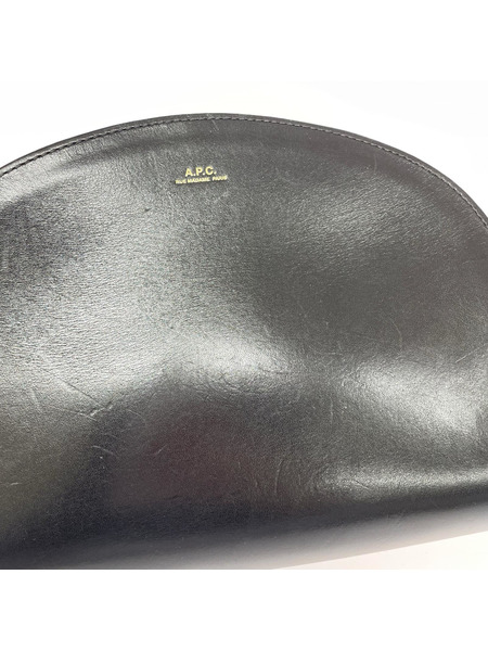 A.P.C. ショルダーバッグ レザーショルダーバッグ 黒