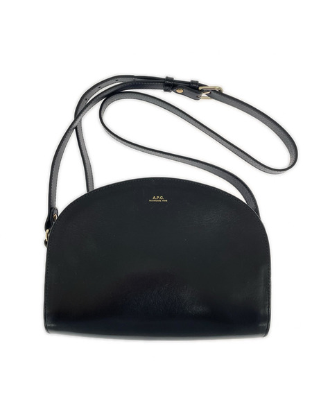 A.P.C. ショルダーバッグ レザーショルダーバッグ 黒