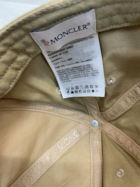 MONCLER Baseball ベースボールキャップ ベージュ