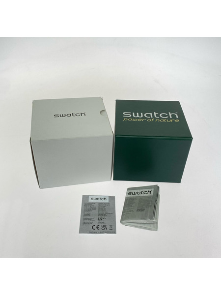 Swatch SR1130SW 腕時計 オレンジ×カーキ