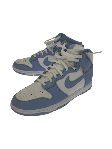 NIKE/W DUNK HIGH/WHITE/ALUMINUM/28.5㎝[値下]
