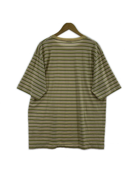 AURALEE 半袖Tシャツ・カットソー 24SS HARD TWIST COTTON BORDER TEE (5)