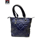 CHANEL パリビアリッツ トートバッグ パープル