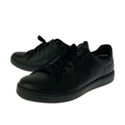 スニーカー stefanorossi/レザー/黒/26.5~27.0cm