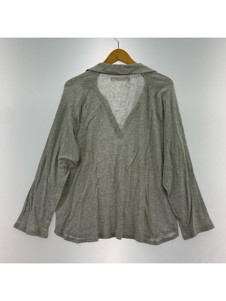 長袖Tシャツ・カットソー Seya. Light mesh polo S グレー