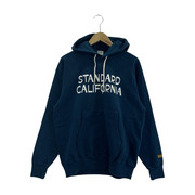 STANDARD CALIFORNIA Jeff for SD Logo Hood Sweat M ブルー