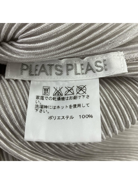 PLEATS PLEASE チュニック ノースリーブプリーツ グレー