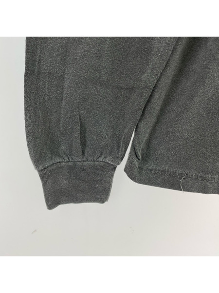 DISCOVERED 長袖Tシャツ・カットソー リメイク チャコール
