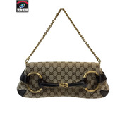 GUCCI グッチ 120134 ホースビットチェーンバッグ ショルダーバッグ　GGキャンバス