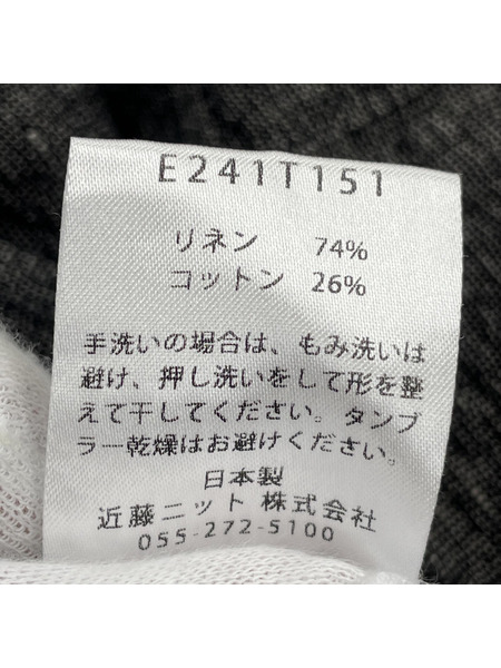 evam eva linen cotton poncho E241T151[値下]
