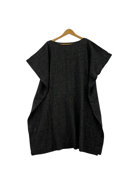 evam eva linen cotton poncho E241T151[値下]