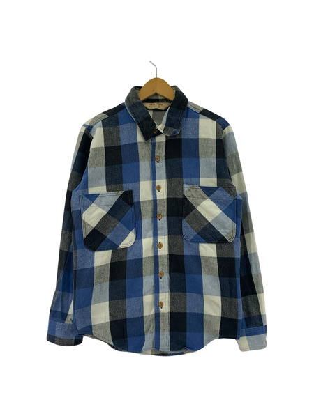 OLD・VINTAGE 長袖シャツ 80s BIGMAC Flannel Shirts BLU/WHT/BLK