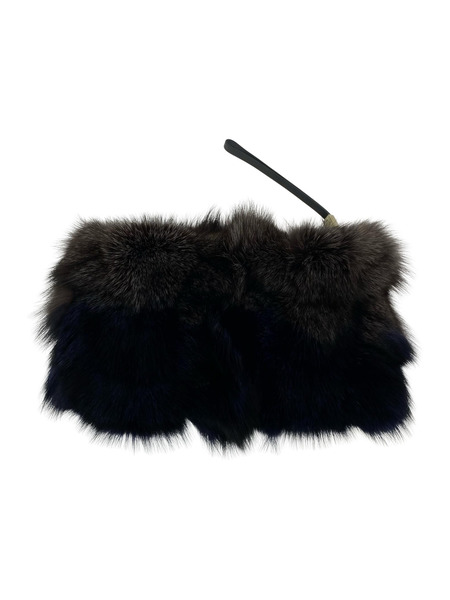 TOD'S ソノ他バッグ フォックスファー グラデーション クラッチバッグ