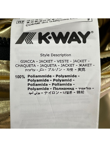 PLAY COMME des GARCONSK-WAY PLAY K-WAY FULL ZIP GOLD SIZE