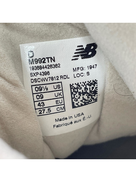 NEW BALANCE スニーカー new balance M992 USA-27.5