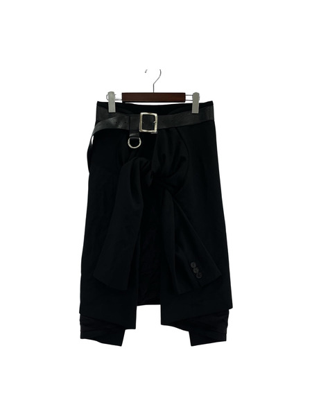 AMBUSH ソノ他 ジャケットリメイクスカート　F　ブラック[値下]