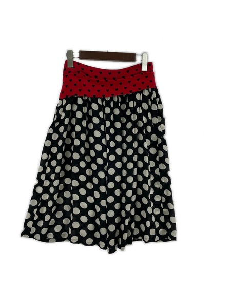 DIESEL ヒザ丈スカート ドット柄 デザインスカート