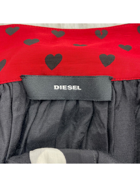 DIESEL ヒザ丈スカート ドット柄 デザインスカート