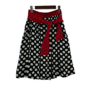 DIESEL ヒザ丈スカート ドット柄 デザインスカート