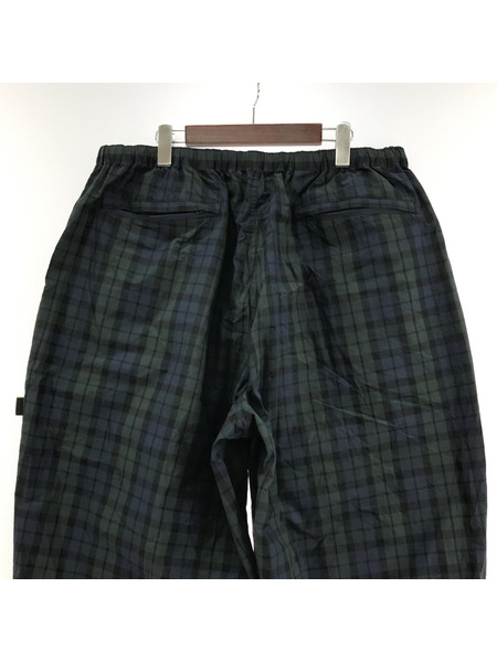BROCHURE 23SS B/W SHAKA PANTS ブラックウォッチ チェックシャカパンツ XL
