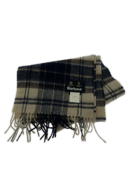 Barbour ソノ他 カシミヤ混 チェックマフラー