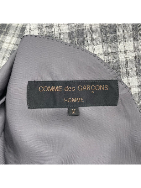 COMME des GARCONS テーラードジャケット・ブレザー 91AW タータンチェック グレー M