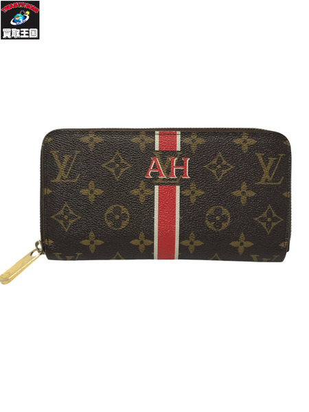 LOUIS VUITTO M60017 旧型ジッピーウォレット ラウンドファスナー 長財布 モノグラム イニシャル ライン入り モノグラム LV ルイヴィトン