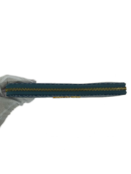 MICHAEL KORS 長財布 モノグラム 青 ラウンドジップ