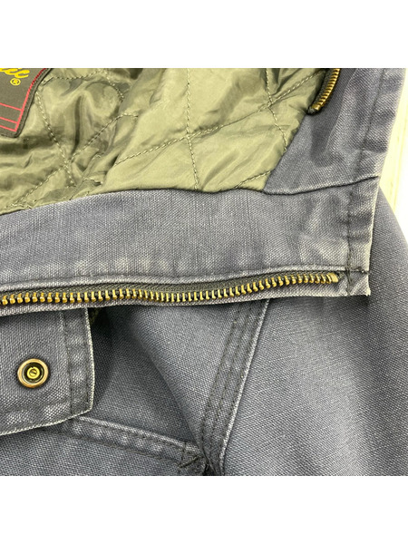 HYSTERIC GLAMOUR オールド ダック地 マウンテンパーカー F 紺