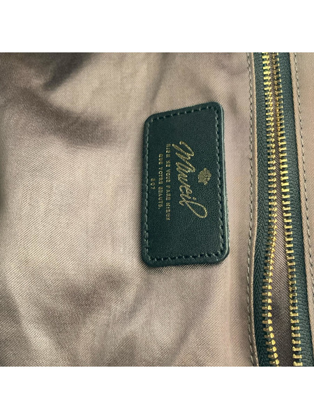 MUVEIL ハンドバッグ 総柄 ブラック