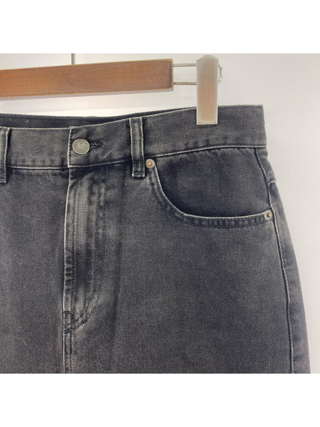 DIESEL ヒザ丈スカート デニムスカート 黒 (w29)[値下]