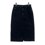 DIESEL ヒザ丈スカート デニムスカート 黒 (w29)