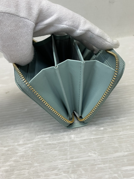 agnes b. ロゴエンボスコインケース ミント コインケース