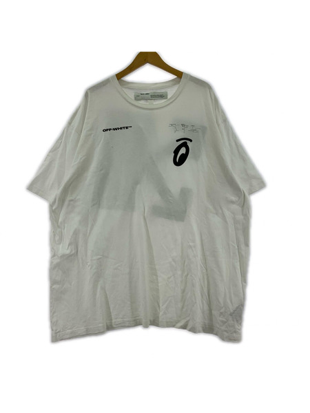 OFF-WHITE 19ss SPLITTED ARROWS S/S Over Tee OMAA038e19185010 白 (L)[値下]
