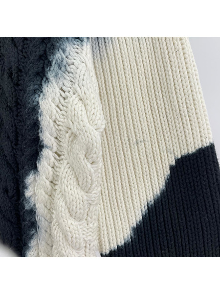 STUSSY Tie Dye Fisherman Sweater フィッシャーマンニット S